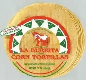 Tortillas Larger La Burrita Corn